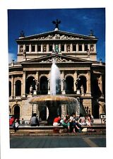 HANDCRAFTED CONTINENTAL SIZE POSTCARD OPERNHAUS FRANKFURT/A.M. GERMANY picture