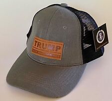 Donald Trump...Authentic ..KEEP AMERICA FREE...Leather Patch Hat..NEW DESIGN picture