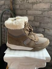 NEW Women's Weatherproof Chloe Leather Winter Boot Tan / Blue Pick Size picture