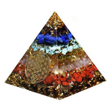 Extra Large Seven Chakela Orgonite (50-160mm) Orgone Gemstone Pyramid large picture