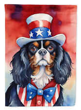 Cavalier Spaniel Patriotic American Flag Canvas House Size DAC5680CHF picture