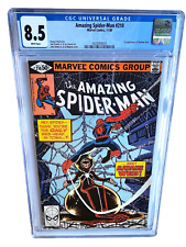 AMAZING SPIDER-MAN #210 CGC 8.5 1980 ++ 1ST APPEARANCE MADAME WEB ++ WHITE PAGES picture