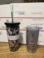 Disney Epcot France and Vera Bradley Disney classics on green tumblers new picture