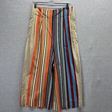 Akris Punto Pants Womens 8 Multicolor Striped Fiorella Parasol Cropped Trousers picture