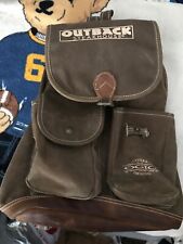 OGIO outback Steakhouse Cinch Leather Bottom Backpack Crew Employee Swag picture