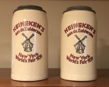 A Rare Pair of Heineken Beer Steins from the Historic 1939 New York World's Fair picture