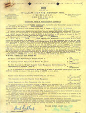 BASIL RATHBONE - CONTRACT SIGNED 03/17/1965 picture