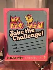 1981 Fleer Ms Pac-Man Stickers Take the Challenge #11 picture