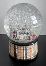 Rare Burberry Check Musical Snow Globe with Music, working picture