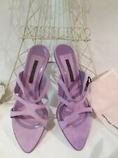 NEW In Box Narciso Rodriguez Strappy Lilac Suede Sandal/Mule 39 picture