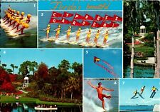 Cypress Gardens, Florida FL multiview chrome Postcard picture
