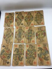 ANTIQUE RARE GERMAN PLAYING CARDS 1800s AUTHENTIC picture