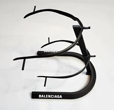 BALENCIAGA 2PC LOGO DISPLAY UNIT IN BLACK METAL & PLASTIC MADE IN ITALY picture