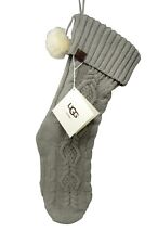 UGG Classic Cable Knit Stocking Seal Gray 21