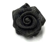STUNNING NOS ITALY COUTURE Fine Metal Mesh Rose Flower Sewing Button S89 picture