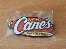 RAISING CANE'S CHICKEN FINGERS RED RUBBER KEYCHAIN 2 1/2