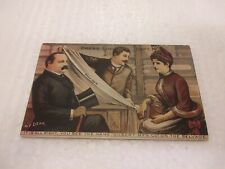 Antique Gilbert CO Satin Twills President Grover Cleveland and Wife Trade Card picture