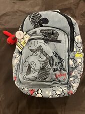 Disney Kipling Mickey Large Backpack Denim 90 Years Of Magic NEW WITH TAGS picture