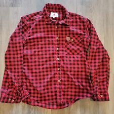 Odell Brewing Buffalo Plaid Flannel Long Sleeve  Button Up Sz Large picture