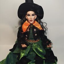 HALLOWEEN SHELF SITTING HAND MADE WITCH LARGE 26