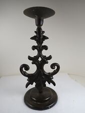 Wrought Iron Candlestick Candle Holder  Gothic Arts & Crafts TAPPER OR PILLAR picture