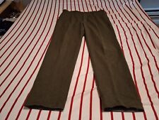 Norwegian Army Wool Pants Color Green Size 58L Used picture