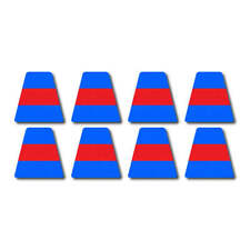 3M Scotchlite Reflective Tetrahedron Set - Blue w/ Red Stripe picture
