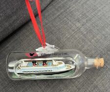 Disney Cruise Line Wish SHIP IN BOTTLE Christmas Ornament DCL SOLD OUT HTF picture
