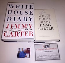 JIMMY CARTER SIGNED 1ST EDITION WHITE HOUSE DIARY BOOK USA PRESIDENT RARE W/COA picture