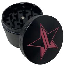 Jeffree Star 63mm 4 Part 3 Chamber Steel Herb Tobacco Spice Grinder in Black picture