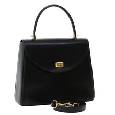 BALLY Hand Bag Leather 2way Black Auth yk7701B picture