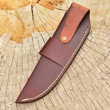 HANDMADE Genuine Leather Hand Crafted BELT SHEATH Holster FIXED BLADE KNIFE EDC picture
