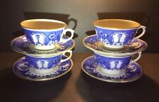 Vintage Christian - Set of 4 Cup & Saucer -  Moravian / Protestant  picture