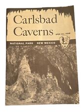 Vintage 1954 Tourism Pamphlet Carlsbad Cavern National Park New Mexico Folding picture