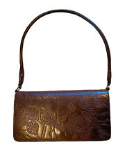 Authentic Bottega Veneta Leather Shoulder Bag with Original Tags, Brown Embossed picture
