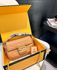 Fendi Women's Brown Chain Shoulder Bag Handbag picture
