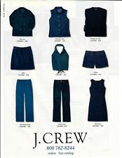 1998 J Crew Magazine Print Ad Clothing Fashion Jeans Top Dress Shorts Jacket picture