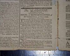 President George Mother MARY BALL WASHINGTON Fredericksburg Death 1789 Newspaper picture
