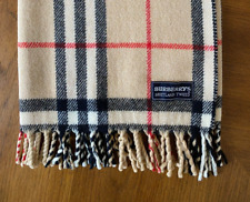 Burberry Shetland Tweed Blanket 100% Wool picture