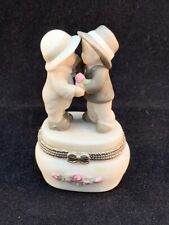 Enesco  Kim Anderson 1997 Trinket Box A Rose For A Kiss...How Can I Miss picture