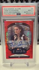 2022 Marvel Allure RED RAINBOW Autograph Jamie Alexander as Sif Auto #8 PSA 9 picture