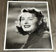 Ingrid Bergman 8x10 Portrait 1940s Glamour Smile Teeth Studio Photo Original VTG picture