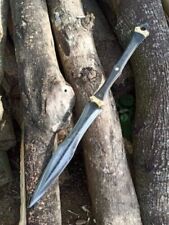 Awesome handmade 22 inches double edge Carbon Steel Hunting Short Sword picture