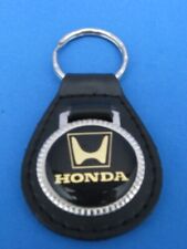 Vintage Honda genuine grain leather keyring key fob keychain - Old Stock picture