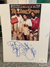 Fugees x3 signed JSA COA 8.5x11 cardstock Lauryn Hill Pras Wyclef Jean psa bas  picture