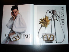 VALENTINO 4-Page Magazine PRINT AD Spring 2020 HANNELORE KNUTS Evie Harris picture