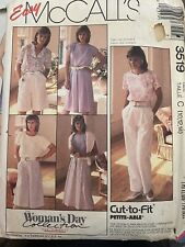 1988 McCalls Sewing Pattern 3519 Size 10-14 Cut And Complete  picture