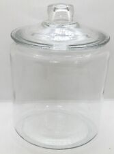 Vintage Large 2 Gallon Clear Glass Lidded Storage/Cookie Jar. picture
