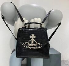 Vivienne Westwood betty croco handbag/ backpack bag Black/New,Unused picture