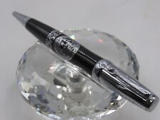STUNNING HIGH QUALITY VERSACE BLACK/SILVER METAL TWIST BALL POINT PEN picture